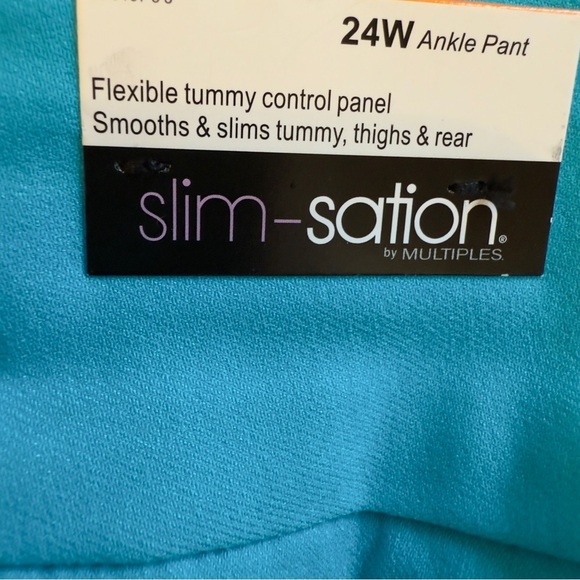 Slim-Station Ankle Pant slims tummy thighs and rear women’s Plus Size 24W NWT - Picture 9 of 11
